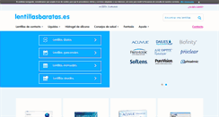 Desktop Screenshot of lentillasbaratas.es